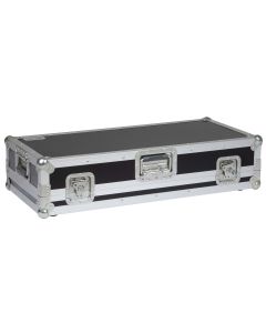 Flight case pour 2 lecteurs CD et 1 mixeur DJ, contreplaqué marine 5 plis 8 mm, intérieur rembourré