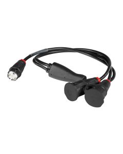 Répartiteur d'alimentation, 16 A, câble 3 x 2,5 mm2, IP44, 1 fiche Schuko vers 2 prises h6