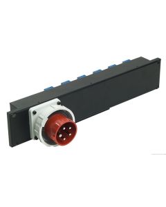 Module de distribution pour rack 19", 2 U, 1 x CEE 32 A, 6 x Schuko 16 A