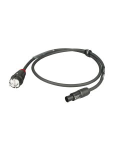 Câble d’alimentation électrique, 3 x 2,5 mm², 16 A Schuko, Neutrik powerCON TRUE1, 1,5 m