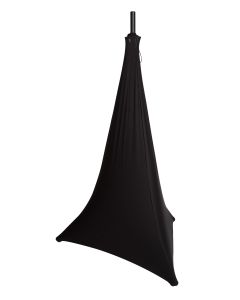 Housse Scrim pour trépieds d'enceinte et d'éclairage, noire, matière élastique