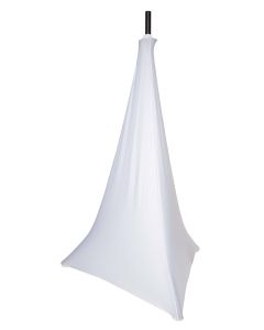 Housse extensible blanche pour trépied d'enceinte et d'éclairage, couverture sur tous les côtés
