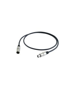 Câble XLR symétrique mâle vers femelle, 20 m, noir