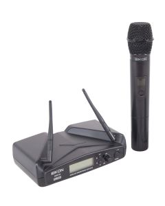 Système de microphone sans fil UHF à main, 16 canaux, capsule dynamique cardioïde, portée 30 m