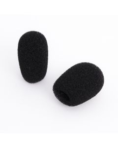 Bonnette en mousse pour microphone serre-tête, noire, Ø intérieur 10 mm x 25 mm