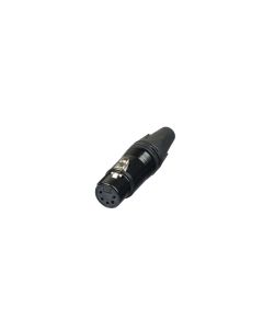 Connecteur XLR femelle 5 broches à monter sur câble, contacts cuivre dorés, pour systèmes de contrôle DMX