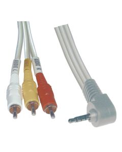 Cordon Audio Vidéo Stéréo Silver