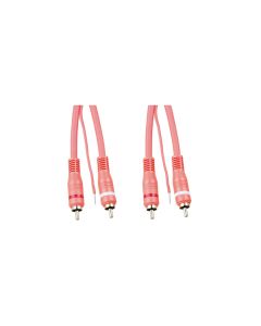 Cordon Audio 2 x RCA mâle / 2 x RCA mâle + command