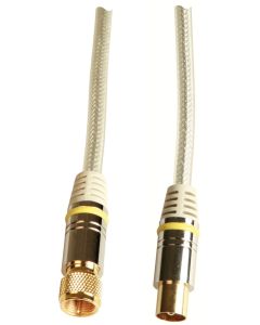 Cordon d'antenne Haute Qualité / Coax - "F"