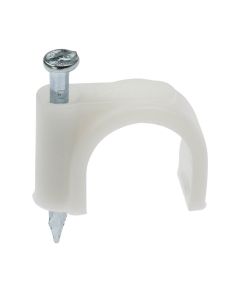 20 attaches plastiques rondes Ø 25 mm