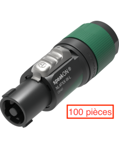 Fiche SPEAKON 4 pôles mâle, sachet de 100 pièces - NEUTRIK