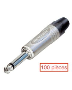 Fiche jack 6,35 mâle mono, sachet de 100 pièces - NEUTRIK