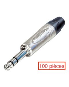 Fiche jack 6,35 mâle stéréo, sachet de 100 pièces - NEUTRIK