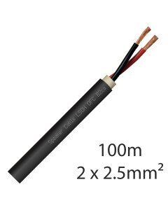 Cble hautparleur 2 x 15 mm2 100 m OFC B2CA