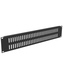 Panneau de bouchage 19 pouces, 2 U, avec ouïes de ventilation