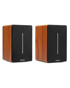 Enceintes actives hifi monitoring 120W, set de 2 pièces, BT, aux, USB, bois - KS01B