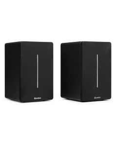 Enceintes actives hifi monitoring 120W, set de 2 pièces, BT, aux, USB, noires - KS01B
