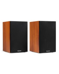 Enceintes actives hifi monitoring 80W, set de 2 pièces, BT, aux, USB, bois - KS02