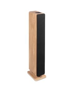 Enceinte colonne active, USB, BT, 160 W classe D, couleur bois clair - ARCO