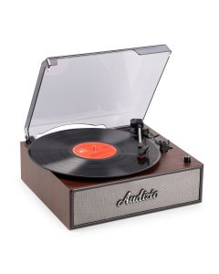 Platine disque retro, couleur bois - Reno