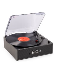 Platine disque retro, couleur noire - Reno