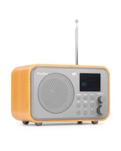 Radio DAB+, sur batterie, bambou - Milan