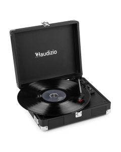Platine disque format malette, avec enceintes intégrées, noire - RP111BK