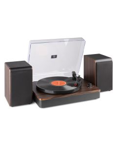 Platine disque, HQ, avec haut-parleurs, bois sombre - RP330D