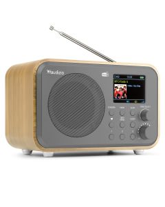 Radio DAB+, sur batterie, bambou - Milan