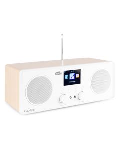 Radio Internet Wi-Fi stéréo DAB+, blanc - Bari