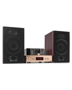Amplificateur stéréo hybride à tubes, 2 x 40 W, + enceintes - TA80S