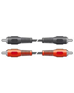 Cordon audio 2 x RCA mâle / 2 x RCA mâle, 5 m, vrac