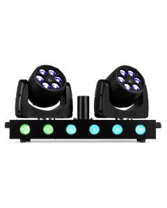 Barre double lyre wash motorisée + LED - FUZE TWIN BAR WASH