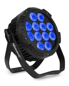 PAR à LED sur batterie, 12 x 12 W 6-en-1 RGBWA-UV, IP65, alu - WBP1212IP