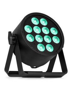 PAR à LED 12 x 10 W 6-en-1 RGBALC, alu, télécommande - BAC332