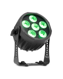 PAR à LED sur batterie, 6 x 20 W RGBALC, DMX sans-fil, application, étanche IP65 - WXB620
