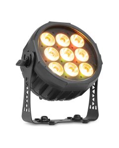 PAR à LED sur batterie, 9 x 20 W RGBALC, DMX sans-fil, application, étanche IP65 - WXB920