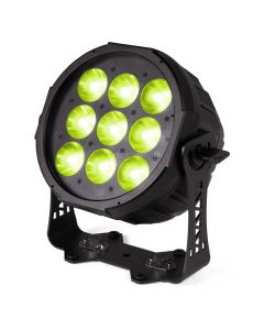 PAR à LED, 9 x 20 W RGBALC, DMX sans-fil, application, étanche IP65 - WX96