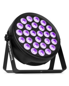 PAR format slim, 27 x 6W 6-en-1 RGBAW-UV, télécommande - BCC260
