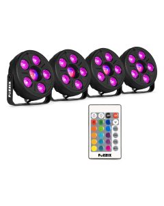 Jeu de 4 x PAR à LED avec effet Jelly Ball - COMET M06