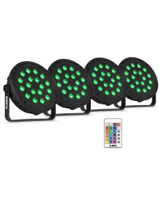 Jeu de 4 x PAR à LED (18 x RGB) - COMET M16