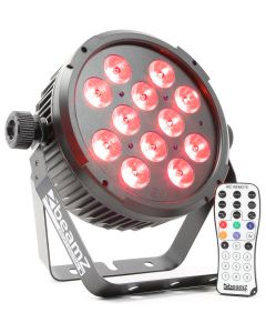 PAR à LED 12 x 6 W, plat, 4-en-1 RGBA - BT310