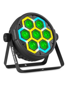 PAR à LED 7 x 10 W 4-en-1 RGBW + 60 LED SMD RGB - BT420