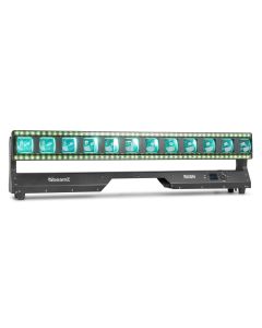 Barre LED avec tilt motorisé, effet stroboscope, beam et uplight, 12 x 40W RGBW - RUSH