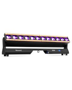 Barre LED avec tilt motorisé, effet stroboscope, beam et uplight, 12 x 40W RGBW - RUSH