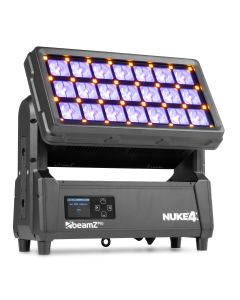 Stroboscope LED motorisé, IP65, 840W RGBW + 21 x 1W LED RGBA + 32 x 3W RGBA, pixel control, frost électronique - NUKE4