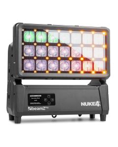 Stroboscope LED motorisé, IP65, 840W RGBW + 21 x 1W LED RGBA + 32 x 3W RGBA, pixel control, frost électronique - NUKE4