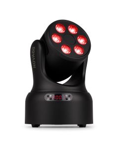 Mini lyre wash 6 x 8W 4en1 RGBW, DMX, couleur noire - NOVA68-BK