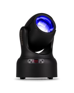 Mini lyre beam 80W blanche, roue 7 couleurs, gobos, DMX, couleur noire - NOVA80B-BK