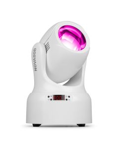 Mini lyre beam 80W blanche, roue 7 couleurs, gobos, DMX, couleur blanche - NOVA80B-WH